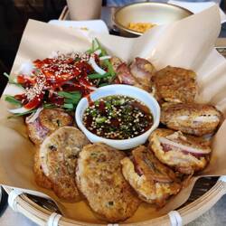 Squid and blood sausage things