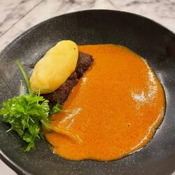 Fufu-cassava and goat