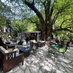 Ausklang im gemütlichen Café kurz nach dem Wasserfall