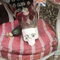 This macabre display begged a picture!