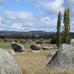 Many boulders at Stonehenge Recreation Area