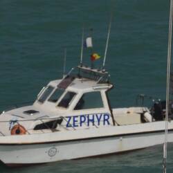 No one was hurt the men ended up in the water boat shoved out the way