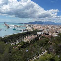 Die Aussicht war atemberaubend.