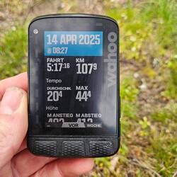 Wieder etwas über 100km.