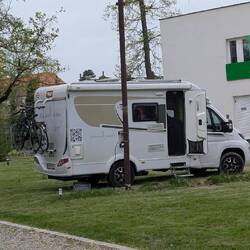 Allein am Campingplatz