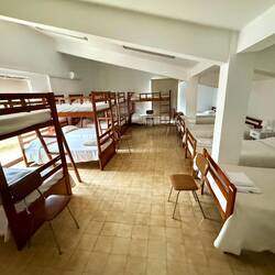 unsere Unterkunft im Schlafsaal der Gemeinderverwaltung 😍