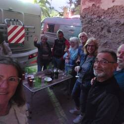 Kurze Abschiedsfeier für ein Paar das uns schon verlässt.