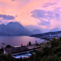 Panorama over Lago di Garda