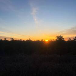 Sunrise at Devils Canyon NPS campground.