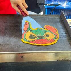 Mein Pfannkuchen-Stitch guckt sehr böse ....