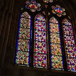 The Leon Santa Maria Cathedral has beautiful windows throughout.