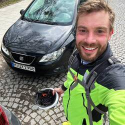 ... nach 90km war ich stehend KO...
