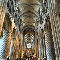 The Durham Cathedral nave
