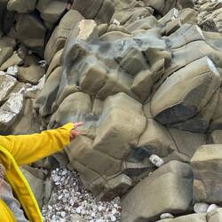 Interessante Felsen dort