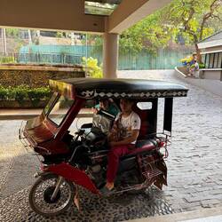 Our chariot to the harbor