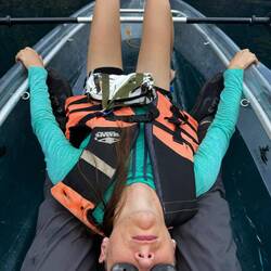 Chelsea's expression when I'm taking videos and not helping row 😂