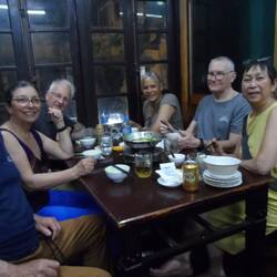 au traditionnel premier repas au Cha Ca