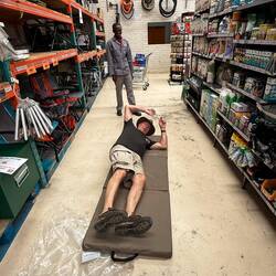 ...Probe liegen war ein muss... ...das runter kommen war einfach... ...aber da hochkommen 😌😁