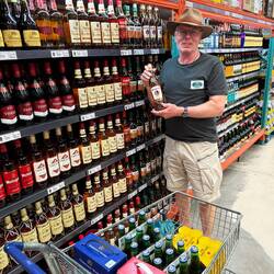 ...natürlich darf Amarula für's Desert nicht fehlen... ..man bemerke: Nur alkohlfreies Bier im Wagen