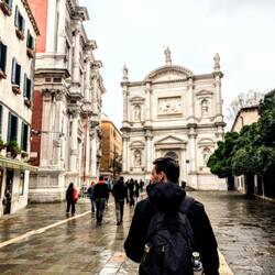 She still there or lost due to only watching F1 and not her feet?