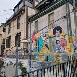 Street art, davon gab es sehr viel in Valparaiso