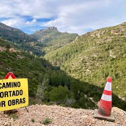 Das Ende der gesperrten Strecke ist erreicht