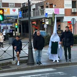 Typical Caceres Street Scene During Holy Week