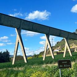 Not an ancient Roman aqueduct but a modern Spanish aquaduct.