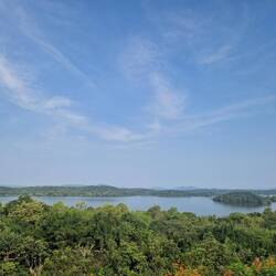 Fabulous view over the lake from my room