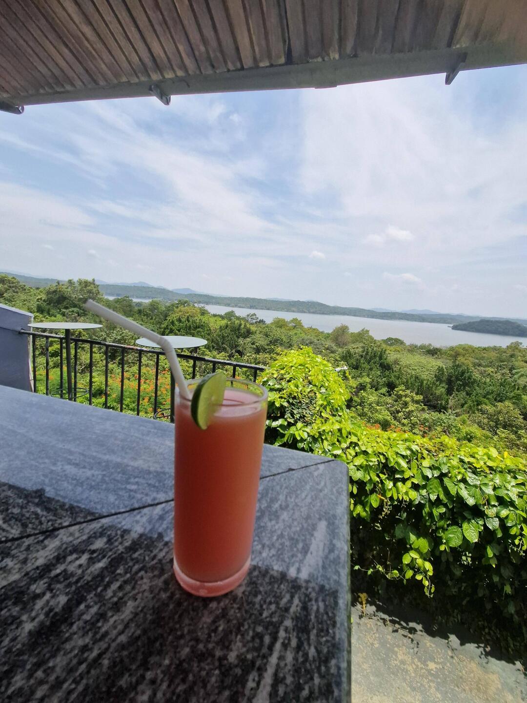 Chilling out at last night's lovely hotel