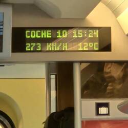 Yes, wevare going about 180 mph on the train!