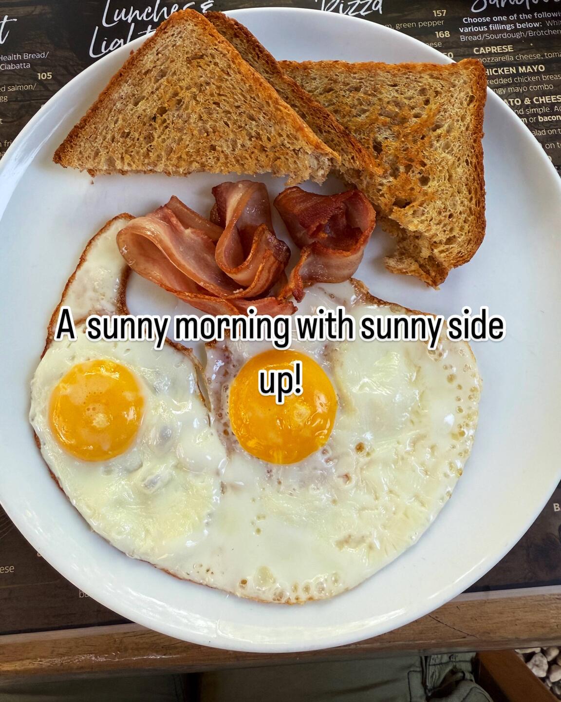 ...der Tag beginnt mit einem Lächeln...