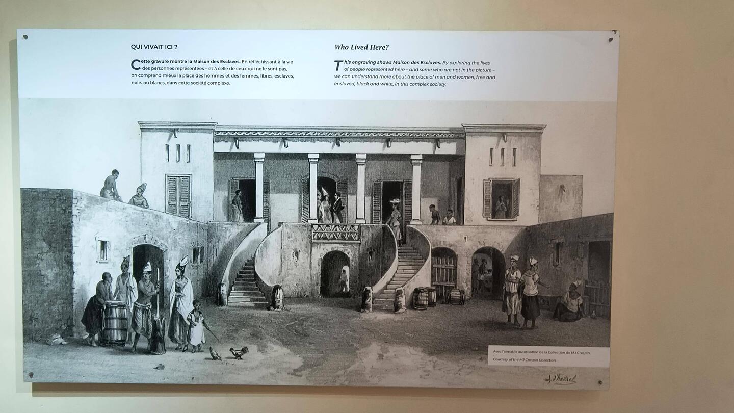 Old picture of the slave house.