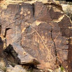 Petroglyphs at Parowan Gap