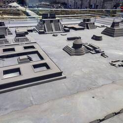Modell von Tenochtitlán