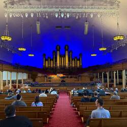 Inside the Tabernacle for the daily free organ recital