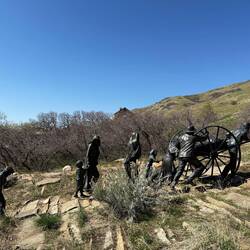 Monument for hardship on the treck