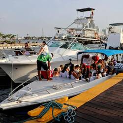 Party boats. With lots of alcohol on board and 120 dB of Latin pop! :)