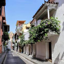 Narrow streets in the old town.