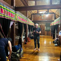 Notre chambre commune; les matelas au sol sont très confortables.
