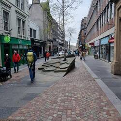 Eine Fußgängerzone