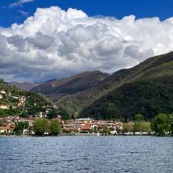 Maccagno mit Camping vom See uus