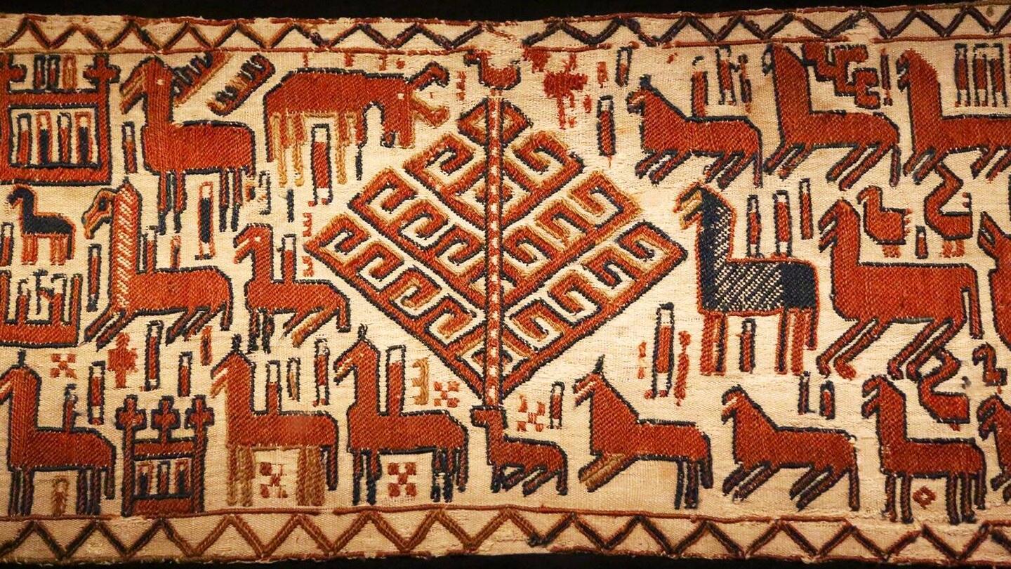 Antico arazzo vichingo