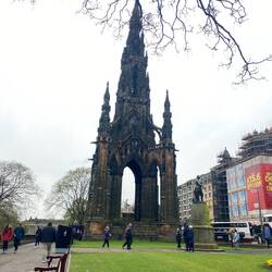 Das auffällige Denkmal für Sir Walter Scott in Edinburgh