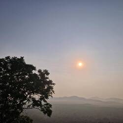 Sunrise and cloud inversion at lions rock