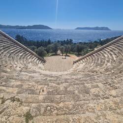 Amphitheater, sehr windig!