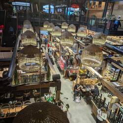 View of the marketplace from the 2nd floor