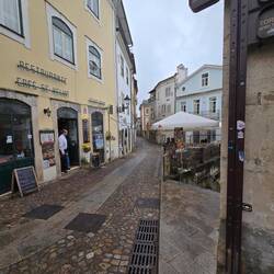 Maria's Restaurant is on the left after the guy. Our stay on the right after the curve