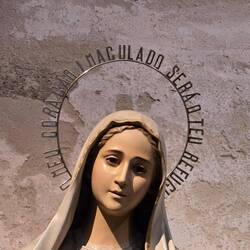 I need to try to translate her halo, but isn't she beautiful?