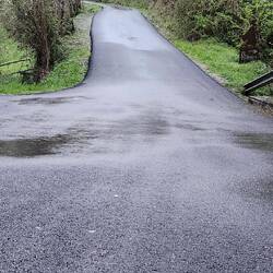 The climb to O'Cebriero begins, no snow yet